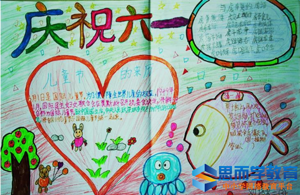 六一儿童节手抄报图片